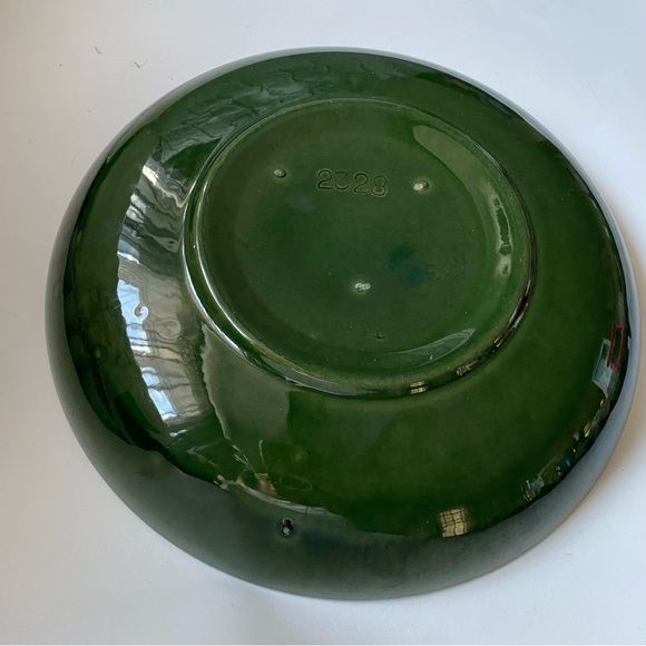 Vintage Landert Fondue Plate/Shallow Bowl Green 11 Inches - Picture 4 of 4